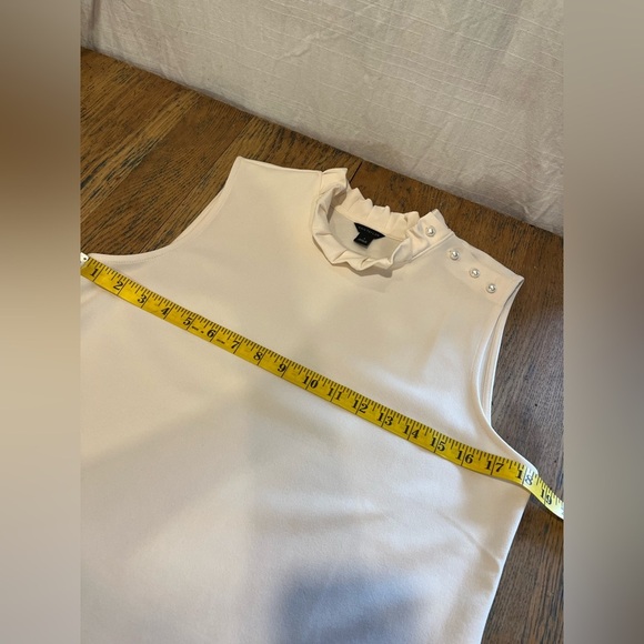 ANN TAYLOR Sleeveless Ruffle Top – Size S - Picture 4 of 8